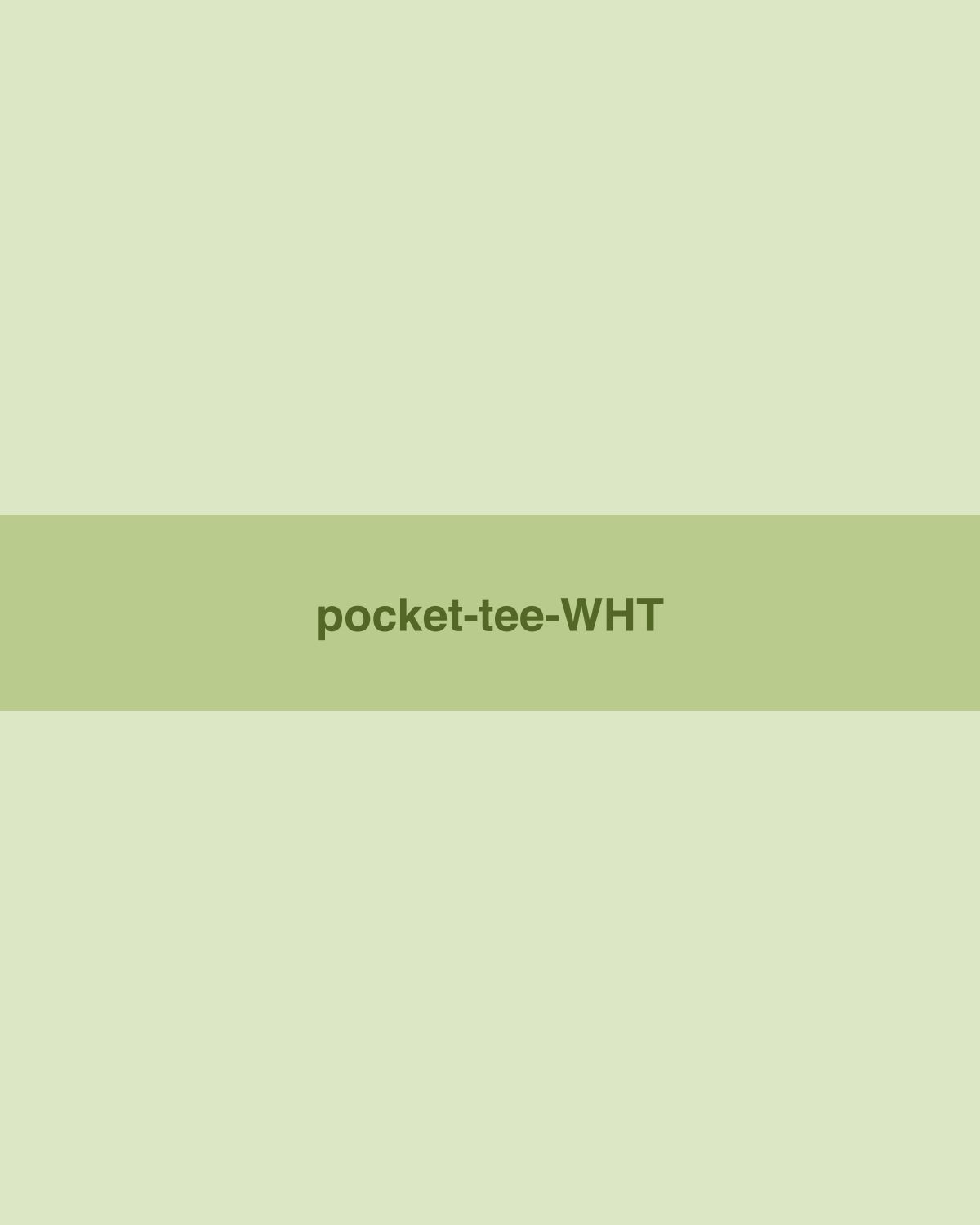 Pocket Tee — White